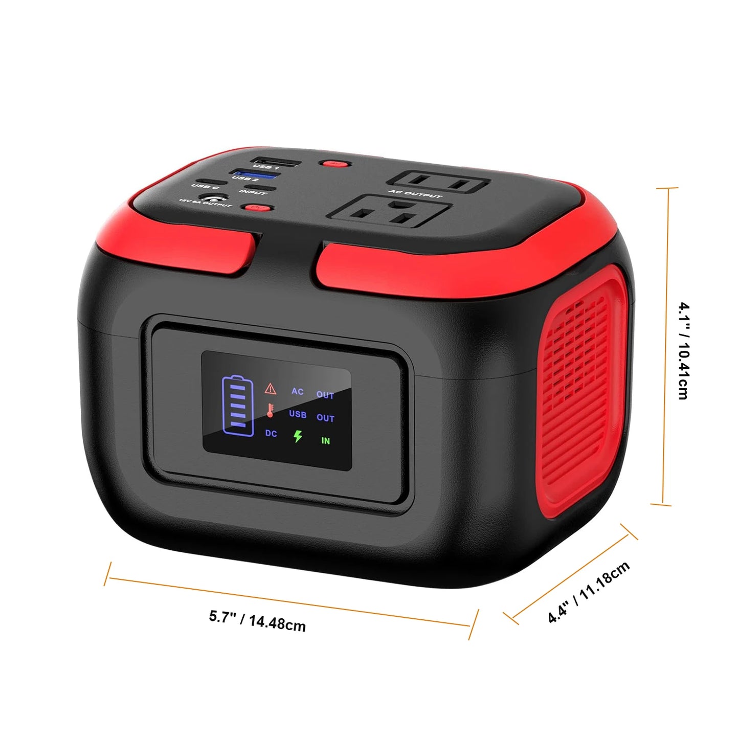 Portable Power Station (120W–600W) – Solar Generator Backup Battery for Camping & Emergency Use