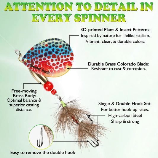 5pcs Spinner Bait Lures