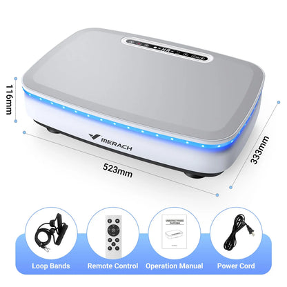 Vibration Plate Exercise Machine with Light Whole Body Workout Power