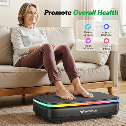 Vibration Plate Exercise Machine with Light Whole Body Workout Power