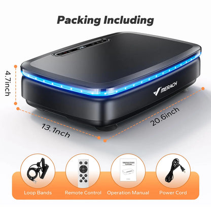 Vibration Plate Exercise Machine with Light Whole Body Workout Power