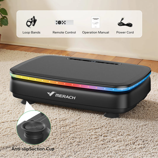 Vibration Plate Exercise Machine with Light Whole Body Workout Power
