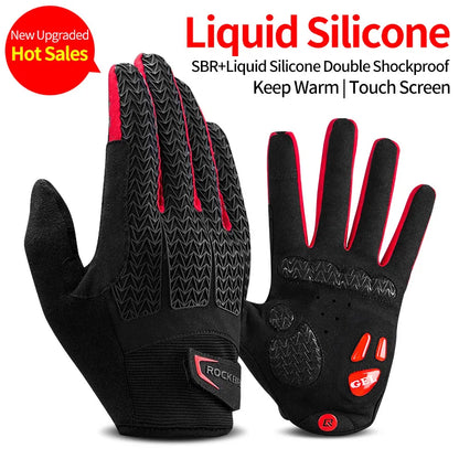 Cycling Gloves - Thermal Autumn/Winter Windproof Gloves with Touch-Screen Ability
