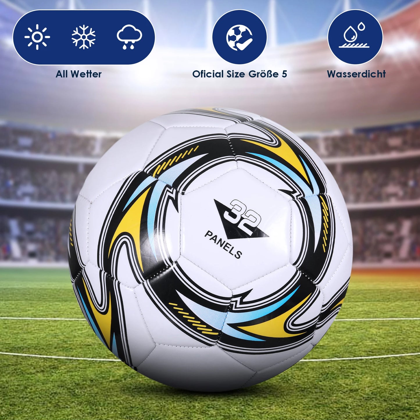 Size 5 Soccer Ball – Durable Training & Match Ball for Outdoor Play