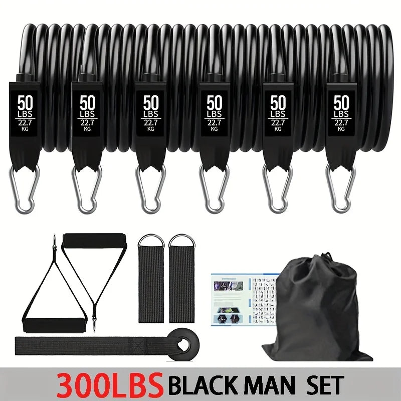 Resistance Bands With Door Anchor and Accessories