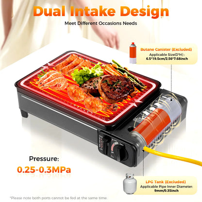 Portable Camping Gas Stove – Butane Outdoor Grill for Cooking, Camping & Travel