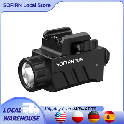 Tactical Pistol LED Rechargeable Lightweight Flashlight