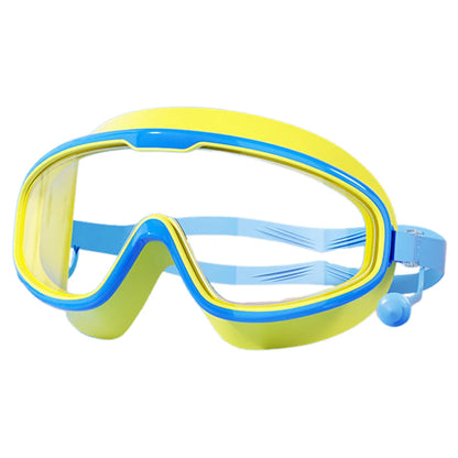 Kids Swim Goggles with Earplugs – Anti-Fog UV Protection Swimming Goggles for Boys & Girls