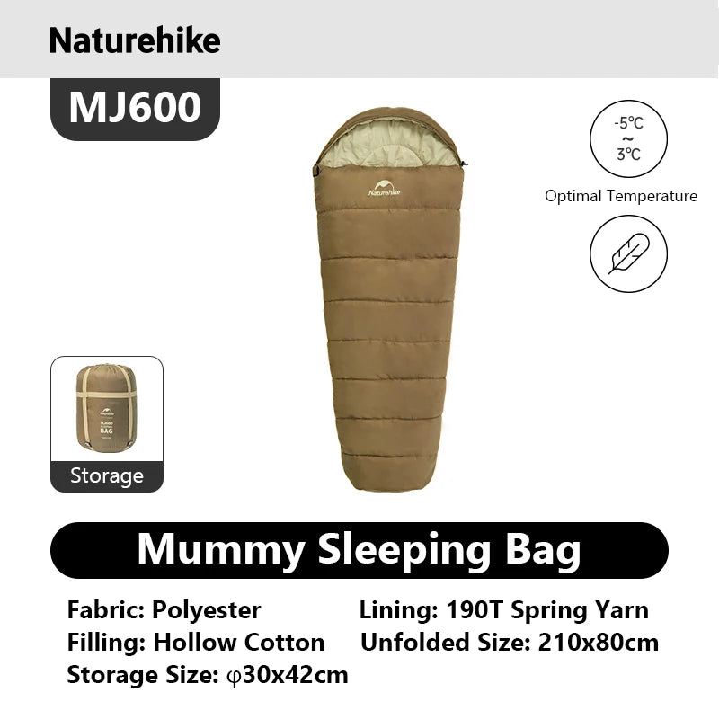 3-Season Mummy Sleeping Bag – Lightweight Insulated Sleeping Bag for Camping & Hiking