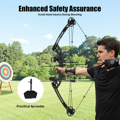 Compound Bow Kit – Adjustable Draw Weight Archery Set for Target Practice & Outdoor Use
