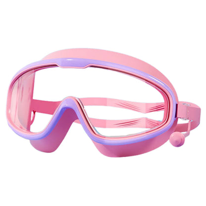 Kids Swim Goggles with Earplugs – Anti-Fog UV Protection Swimming Goggles for Boys & Girls