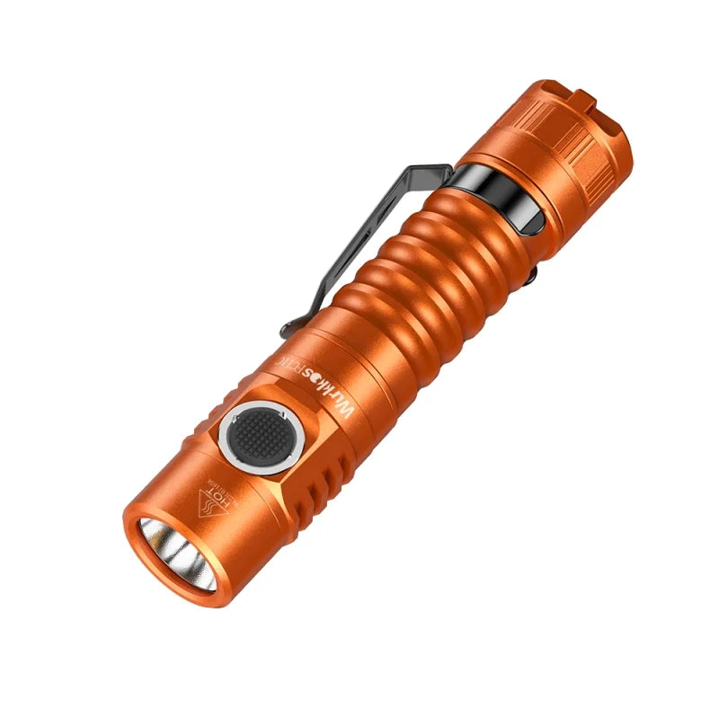 Hiking and Camping High-Output Flashlight w/ Rechargeable Battery