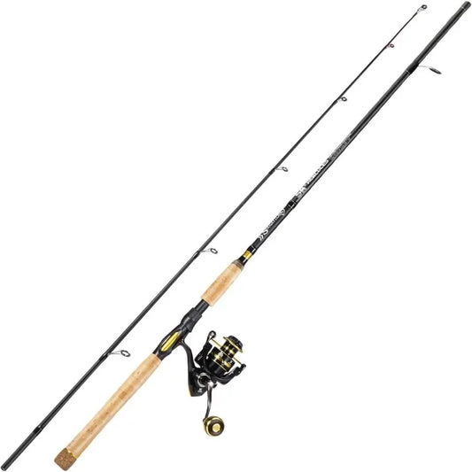 7' 2Piece Spinning Fishing Rod and Reel Combo