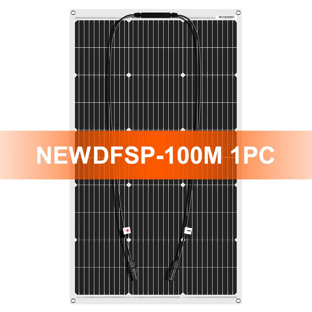 Portable Solar Panel (100W+) – Flexible Monocrystalline Panel for Camping & Off-Grid Power