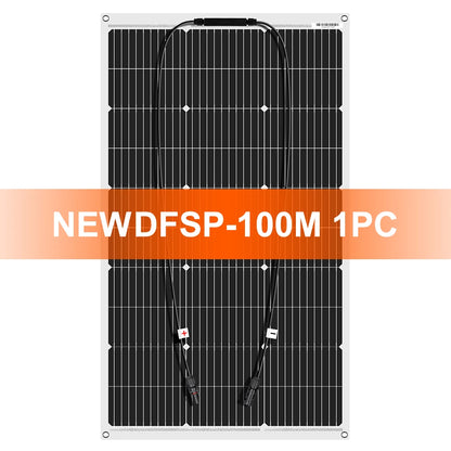 Portable Solar Panel (100W+) – Flexible Monocrystalline Panel for Camping & Off-Grid Power