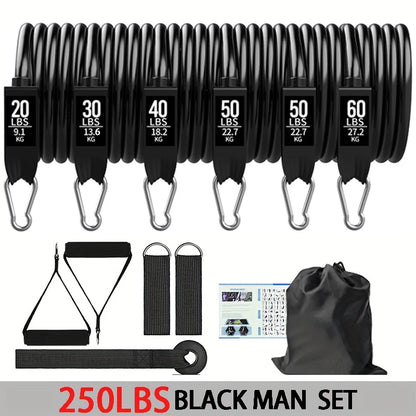 Resistance Bands With Door Anchor and Accessories