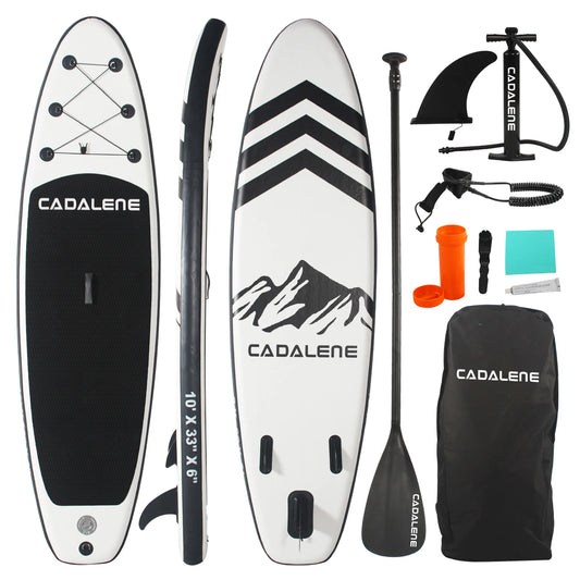 Inflatable Paddle Board 10’ – Stable SUP with Non-Slip Deck & Full Accessory Kit