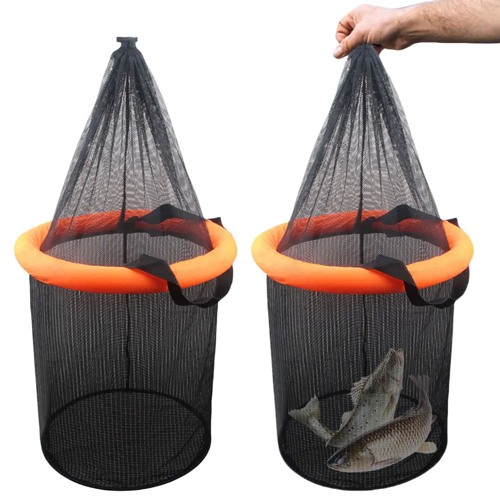 Foldable Floating Mesh Fishing & Bait Storage Basket