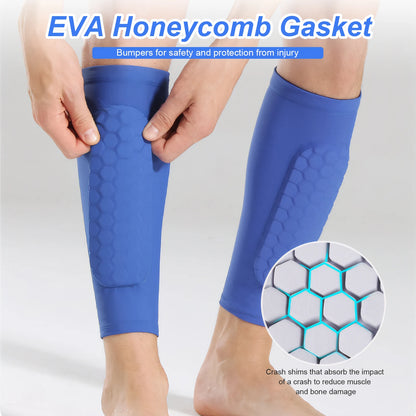 Soccer Shin Guards – Lightweight Honeycomb Padding Shin Pads for Training & Match Play