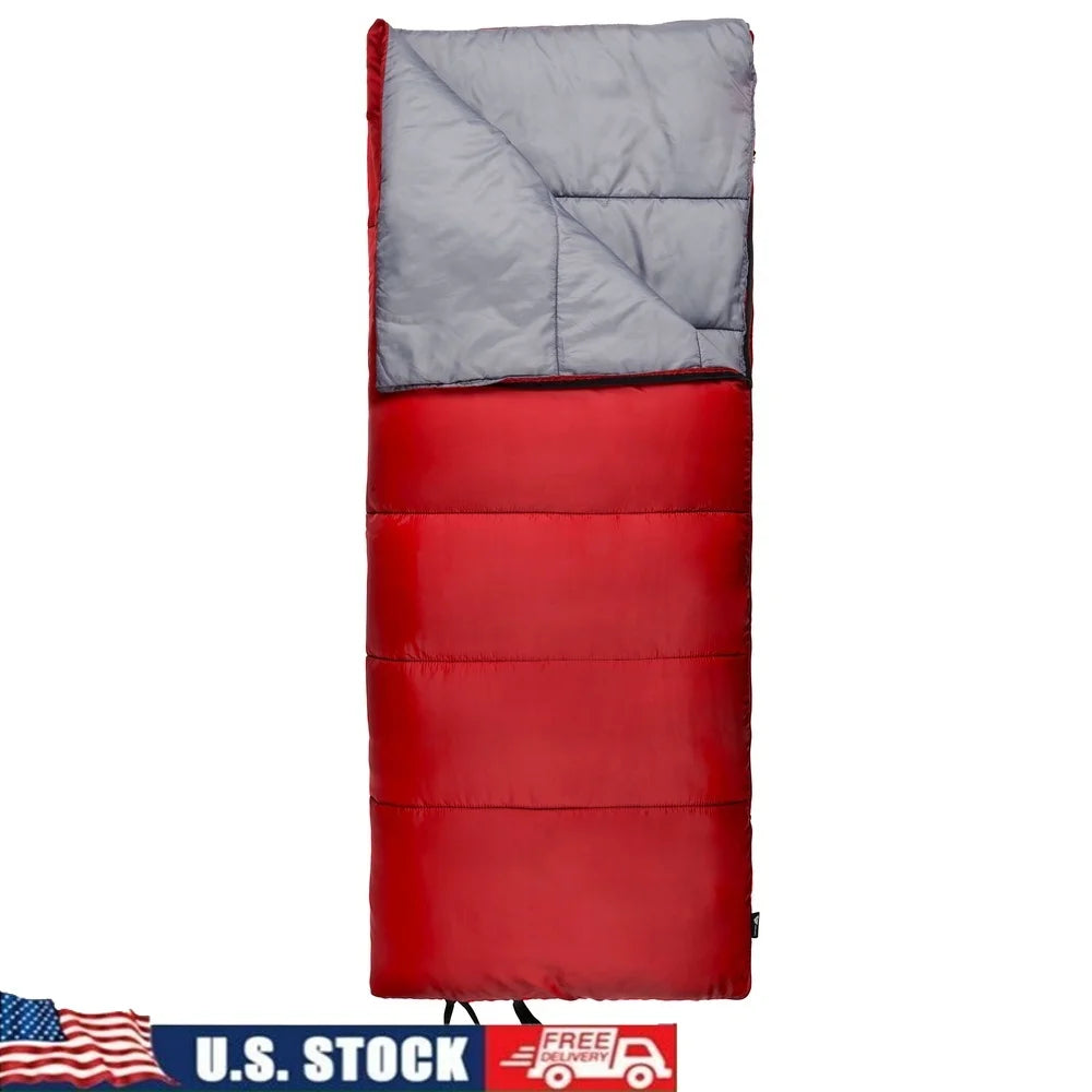 Lightweight Sleeping Bag (50°F) – Compact Camping & Travel Sleeping Bag with Carry Sack