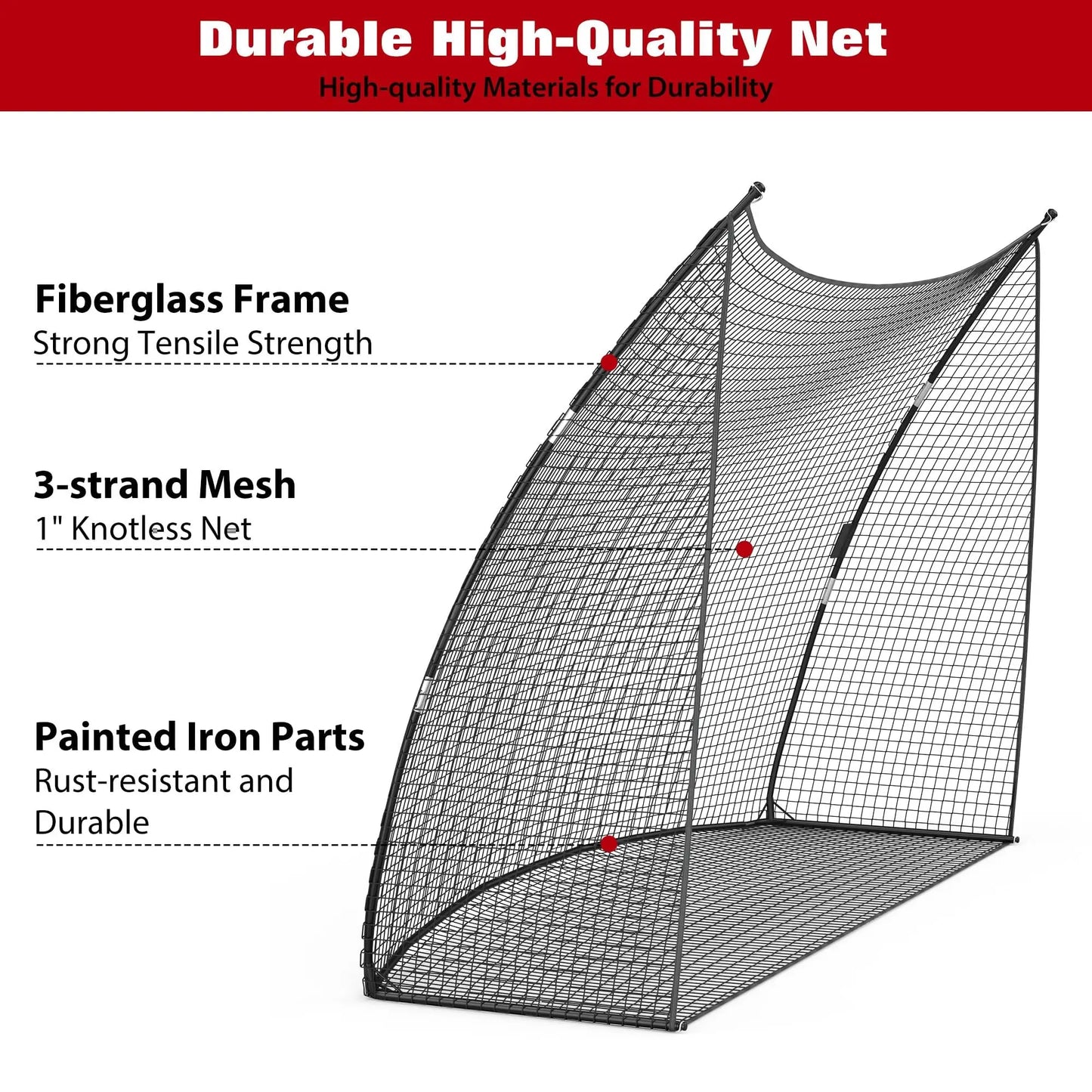 Golf Practice Net (10x7 FT) – Portable Hitting Net for Backyard Swing & Chipping Training