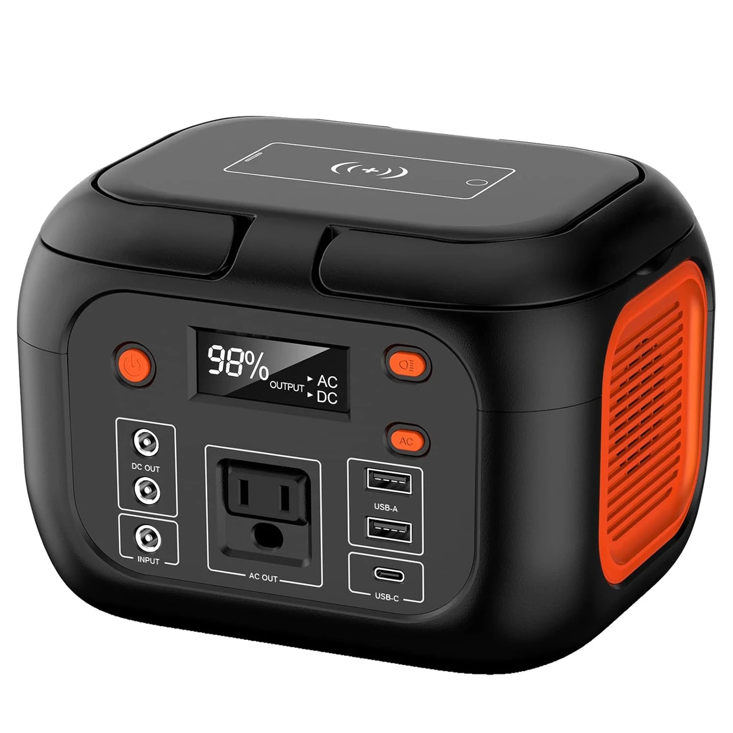 Portable Power Station (120W–600W) – Solar Generator Backup Battery for Camping & Emergency Use