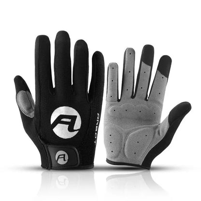Cycling Gloves - Full Finger BMX Mountain Bike Gloves with Touchscreen Ability