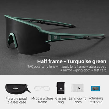 Polarized Cycling Glasses with UV400 Protection for Men & Women