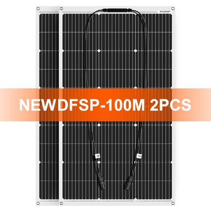 Portable Solar Panel (100W+) – Flexible Monocrystalline Panel for Camping & Off-Grid Power