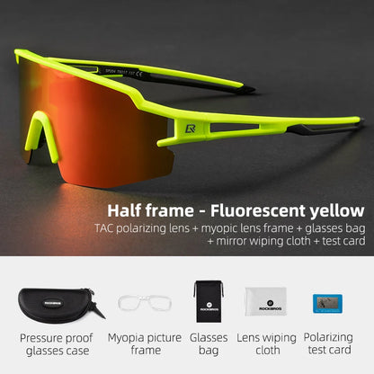 Polarized Cycling Glasses with UV400 Protection for Men & Women