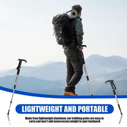 Adjustable Trekking Poles (54–110cm) – Lightweight Aluminum Hiking Sticks for Stability & Support