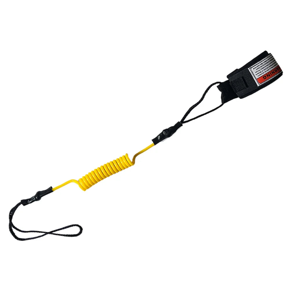 Coiled Bodyboard & SUP Leash – TPU Ankle Strap Surf Leash for Paddleboarding & Surfing