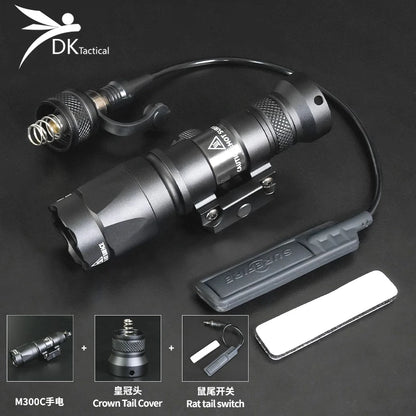 Tactical Hunting Flashlight - Fits 20mm Rail Mount