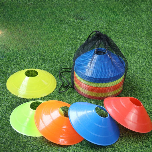 Training Cones (10pcs) – Multi-Sport Agility Markers for Soccer, Football & Drills