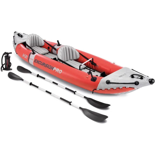 2-Person Inflatable Kayak Set with Paddles & Pump – Durable Tandem Kayak for Lakes & Rivers