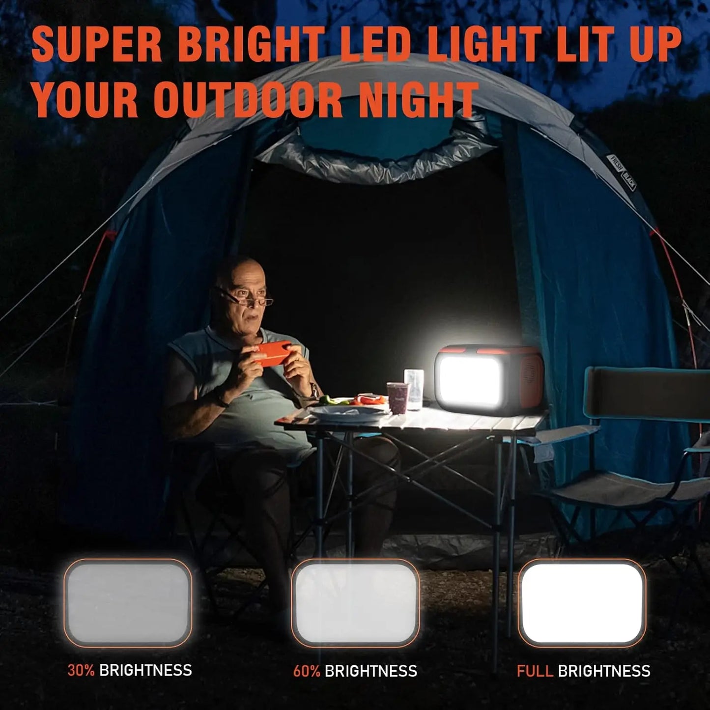 Portable Power Station (120W–600W) – Solar Generator Backup Battery for Camping & Emergency Use