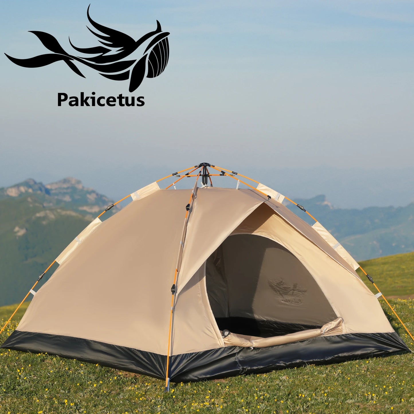 2–4 Person Camping Tent – Windproof Waterproof Family Tent with Easy Setup