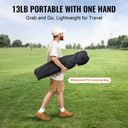 Camping Folding Chair – Heavy-Duty Portable Outdoor Chair with Lumbar Support & Storage Pockets