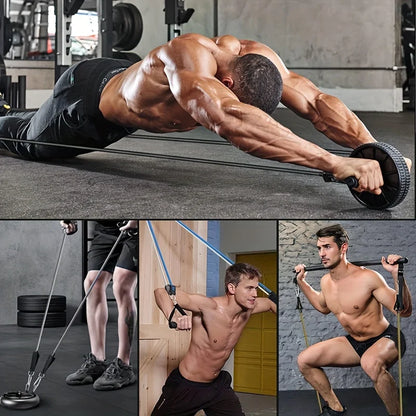 Resistance Bands With Door Anchor and Accessories
