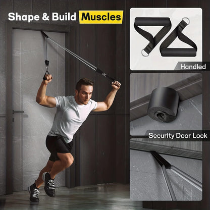 Resistance Bands With Door Anchor and Accessories