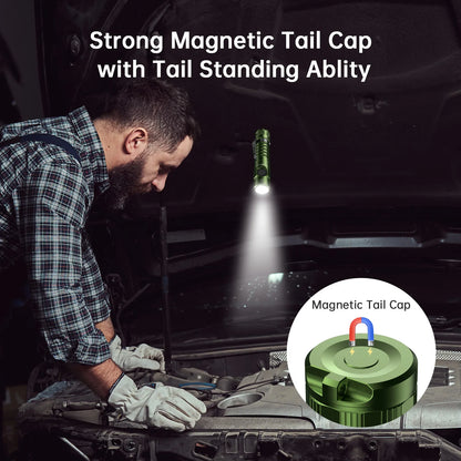 Hiking and Camping High-Output Flashlight w/ Rechargeable Battery