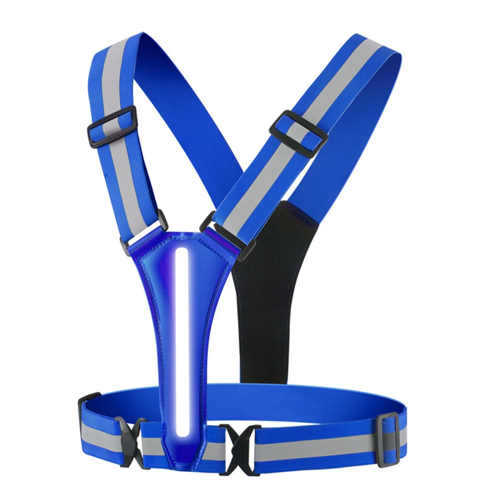 LED High Visibility Running and Cycling Safety Vest with USB Charger