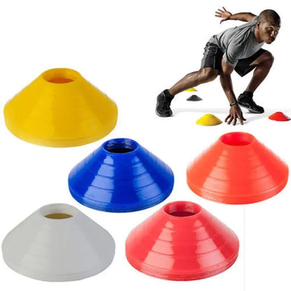 Training Cones (10pcs) – Multi-Sport Agility Markers for Soccer, Football & Drills