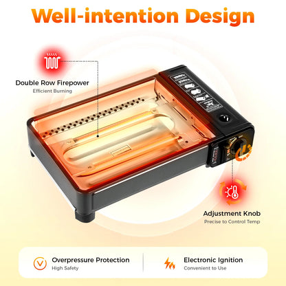 Portable Camping Gas Stove – Butane Outdoor Grill for Cooking, Camping & Travel