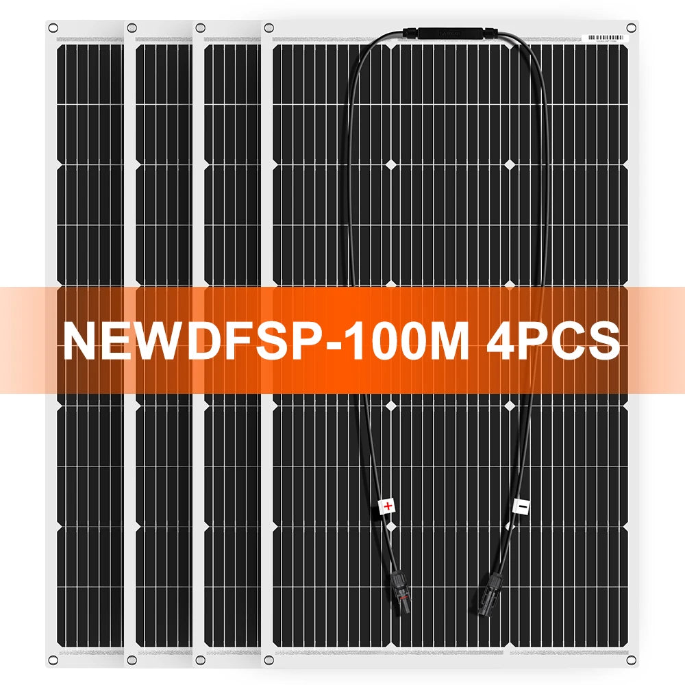 Portable Solar Panel (100W+) – Flexible Monocrystalline Panel for Camping & Off-Grid Power