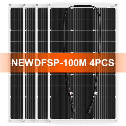 Portable Solar Panel (100W+) – Flexible Monocrystalline Panel for Camping & Off-Grid Power