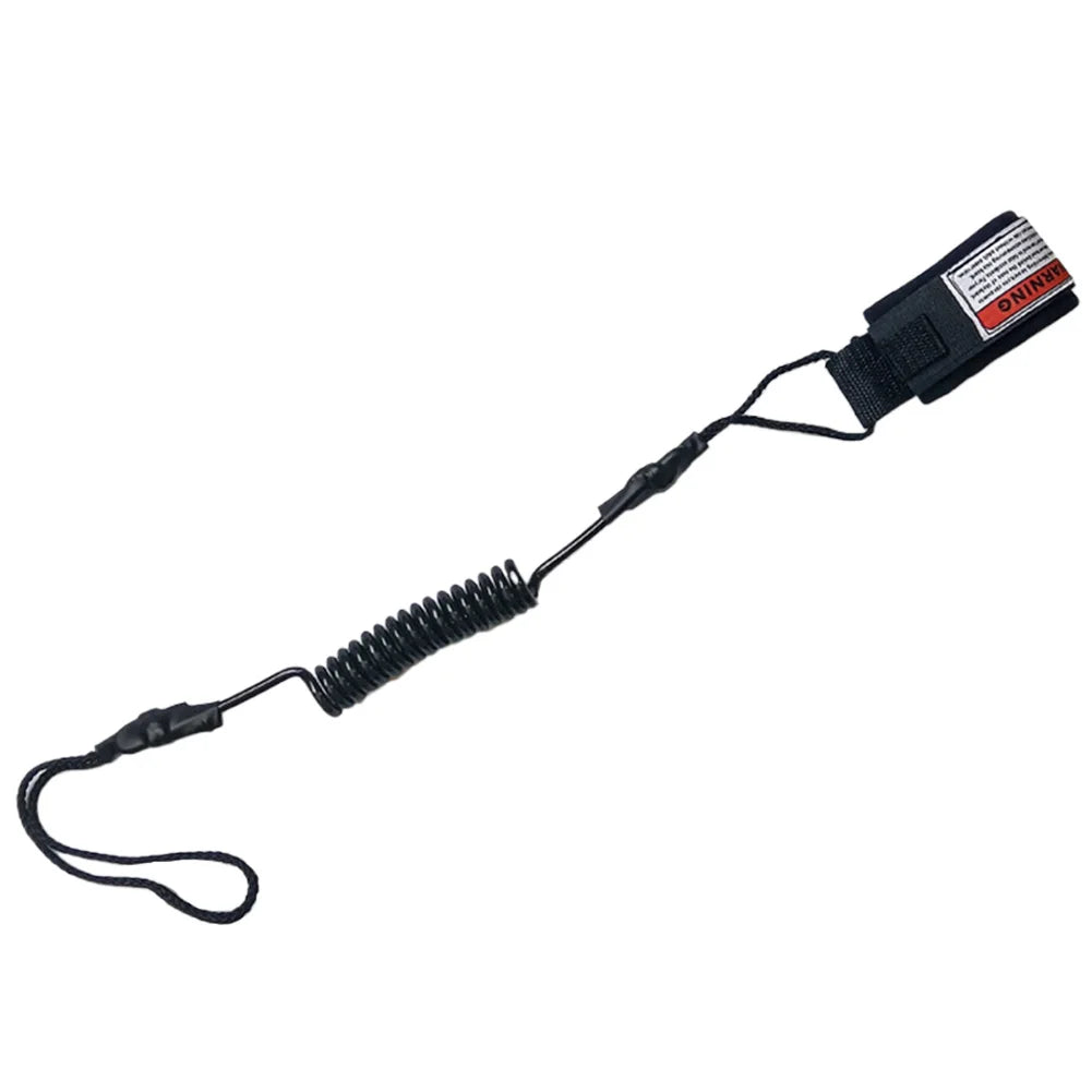 Coiled Bodyboard & SUP Leash – TPU Ankle Strap Surf Leash for Paddleboarding & Surfing