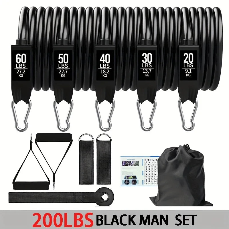 Resistance Bands With Door Anchor and Accessories