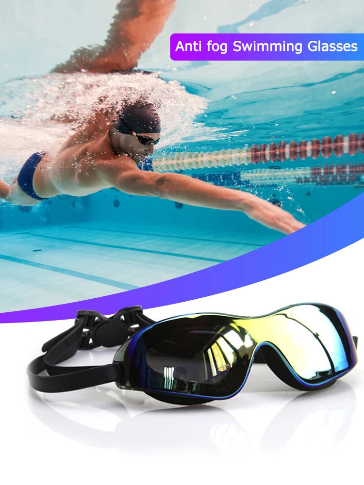 Adjustable Swim Goggles – Anti-Fog Leak-Proof Swimming Goggles for Adults & Kids