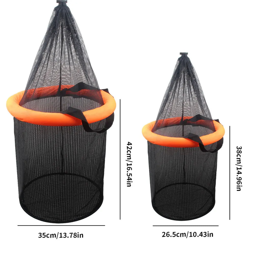 Foldable Floating Mesh Fishing & Bait Storage Basket
